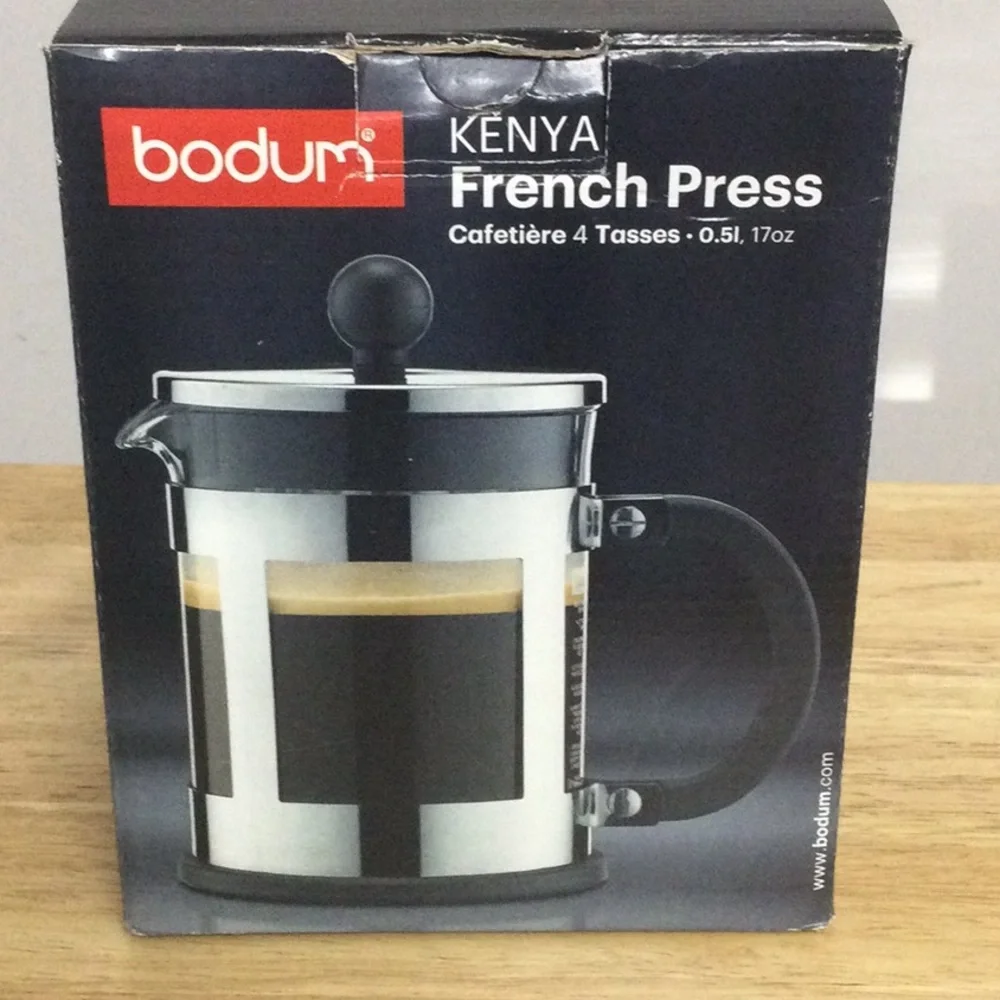 🌞 Bodum Kenya French Press Coffee Maker Makes 4 Cups of Coffee in boxes